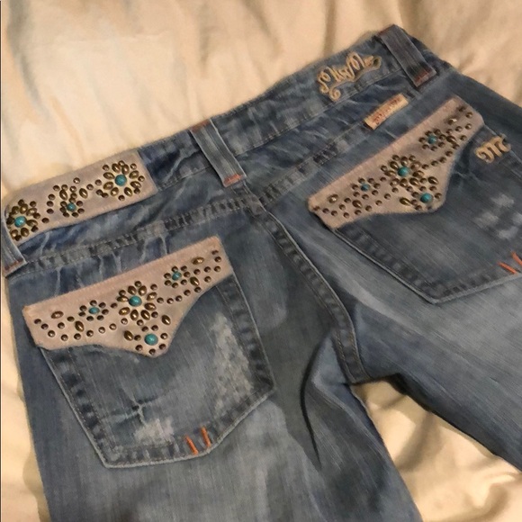 vintage southwestern Miss Me Jeans - Picture 2 of 3
